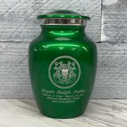 Customer Gallery - Coast Guard Sharing Urn - Shamrock Green