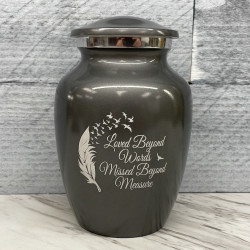 Customer Gallery - Loved Beyond Words Sharing Urn - Gunmetal Gray