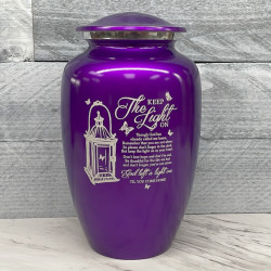 Customer Gallery - Keep the Light On Cremation Urn - Purple Luster