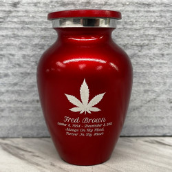Customer Gallery - Marijuana Keepsake Urn - Ruby Red