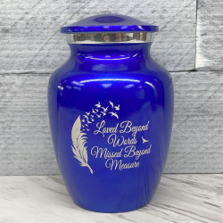 Customer Gallery - Loved Beyond Words Sharing Urn - Midnight Blue