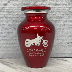 Customer Gallery - Motorcycle Keepsake Urn - Ruby Red