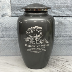 Customer Gallery - Train Cremation Urn - Gunmetal Gray