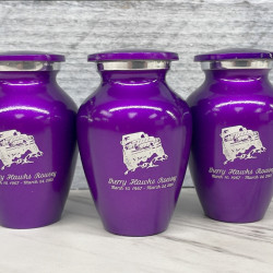 Customer Gallery - Offroad Truck Keepsake Urn - Purple Luster