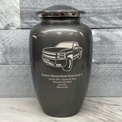 Customer Gallery - Truck I Cremation Urn - Gunmetal Gray