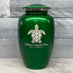 Customer Gallery - Sea Turtle Cremation Urn - Shamrock Green