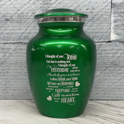 Customer Gallery - I Thought Of You Today Sharing Urn - Shamrock Green