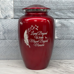 Customer Gallery - Loved Beyond Words Cremation Urn - Ruby Red