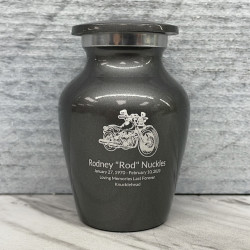 Customer Gallery - Motorcycle II Keepsake Urn - Gunmetal Gray