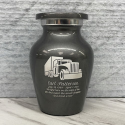 Customer Gallery - Semi Truck Keepsake Urn - Gunmetal Gray