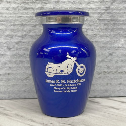 Customer Gallery - Motorcycle Keepsake Urn - Midnight Blue