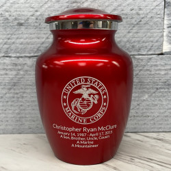 Customer Gallery - Marine Corps Sharing Urn - Ruby Red