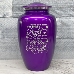 Customer Gallery - Light Remains Cremation Urn - Purple Luster