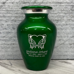 Customer Gallery - Angel Heart Keepsake Urn - Shamrock Green