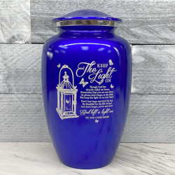 Customer Gallery - Keep the Light On Cremation Urn - Midnight Blue