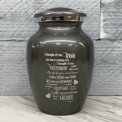 Customer Gallery - I Thought Of You Today Sharing Urn - Gunmetal Gray