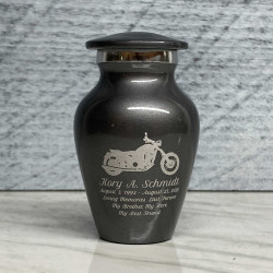 Customer Gallery - Motorcycle Keepsake Urn - Gunmetal Gray