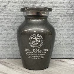 Customer Gallery - Marine Corps Keepsake Urn - Gunmetal Gray