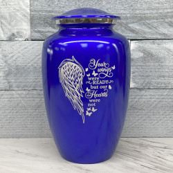 Customer Gallery - Your Wings Were Ready Cremation Urn - Midnight Blue