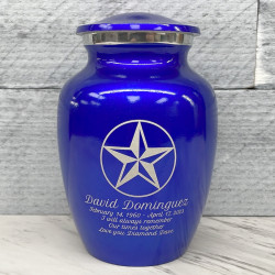 Customer Gallery - Texas Star Sharing Urn - Midnight Blue