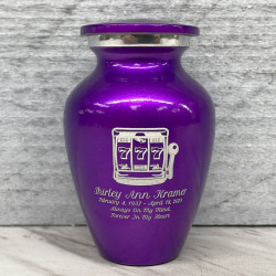 Customer Gallery - Slot Machine Keepsake Urn - Purple Luster