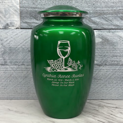 Customer Gallery - Wine Cremation Urn - Shamrock Green