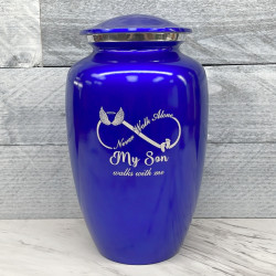 Customer Gallery - My Son Walks With Me Cremation Urn - Midnight Blue