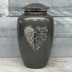 Customer Gallery - At Peace Cremation Urn - Gunmetal Gray