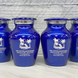 Customer Gallery - Tropical Beach Keepsake Urn - Midnight Blue