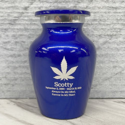 Customer Gallery - Marijuana Keepsake Urn - Midnight Blue