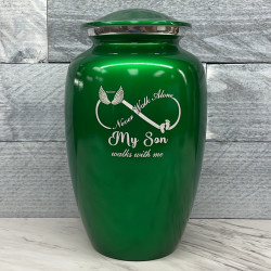 Customer Gallery - My Son Walks With Me Cremation Urn - Shamrock Green