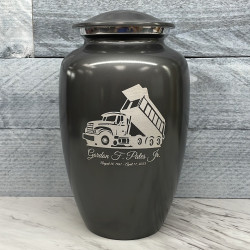 Customer Gallery - Dump Truck Cremation Urn - Gunmetal Gray