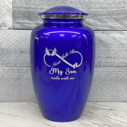 Customer Gallery - My Son Walks With Me Cremation Urn - Midnight Blue