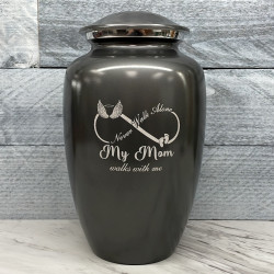 Customer Gallery - My Mom Walks With Me Cremation Urn - Gunmetal Gray