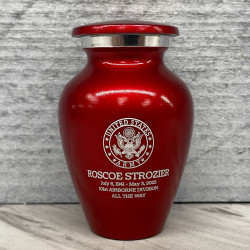 Customer Gallery - Army Keepsake Urn - Ruby Red
