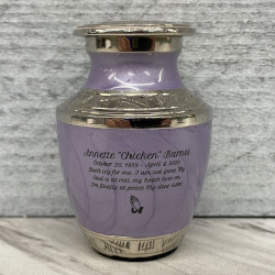 Customer Gallery - Regal Purple Keepsake Urn