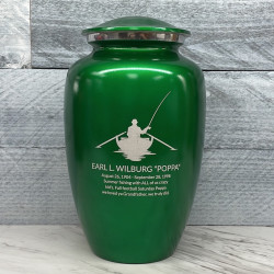 Customer Gallery - Fisherman Cremation Urn - Shamrock Green