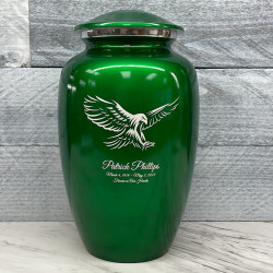 Customer Gallery - Eagle Cremation Urn - Shamrock Green
