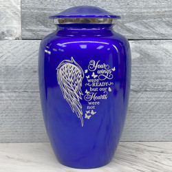 Customer Gallery - Your Wings Were Ready Cremation Urn - Midnight Blue