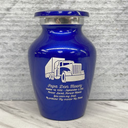 Customer Gallery - Semi Truck Keepsake Urn - Midnight Blue