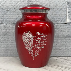 Customer Gallery - Your Wings Were Ready Sharing Urn - Ruby Red