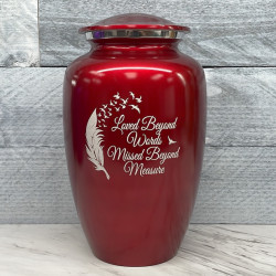 Customer Gallery - Loved Beyond Words Cremation Urn - Ruby Red