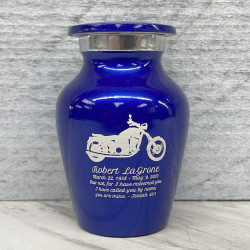 Customer Gallery - Motorcycle Keepsake Urn - Midnight Blue
