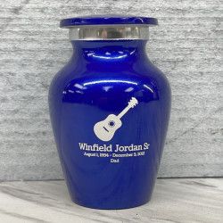 Customer Gallery - Acoustic Guitar Keepsake Urn - Midnight Blue