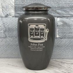 Customer Gallery - Slot Machine Cremation Urn - Gunmetal Gray