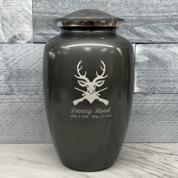 Customer Gallery - Deer Hunter Cremation Urn - Gunmetal Gray