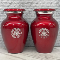 Customer Gallery - Army Keepsake Urn - Ruby Red