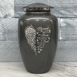 Customer Gallery - At Peace Cremation Urn - Gunmetal Gray