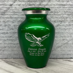 Customer Gallery - Eagle Keepsake Urn - Shamrock Green
