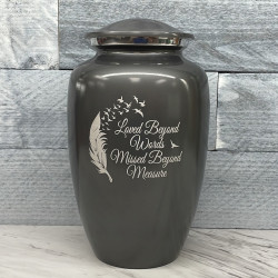 Customer Gallery - Loved Beyond Words Cremation Urn - Gunmetal Gray
